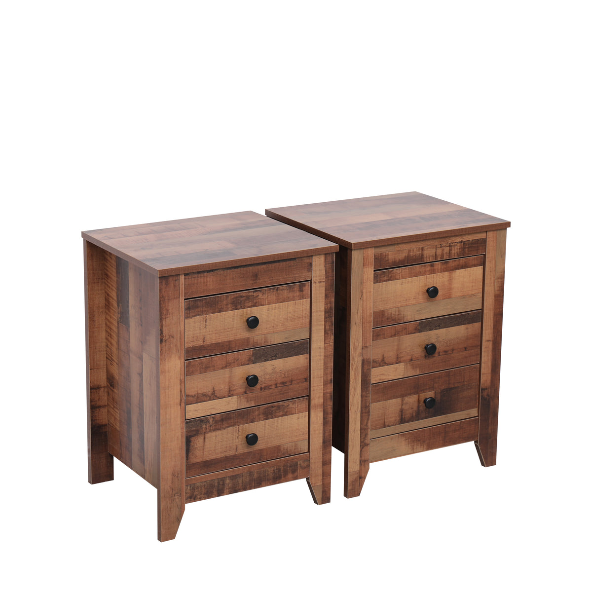 Rustic nightstand set hot sale