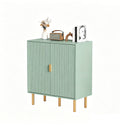 Homemade Design Sideboard Cupboard Storage Cabinet with 2 Doors Modern Design,Green