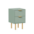 Homemade Design Bedside Table Set of 2 Nightstand with 2 Storage Drawer for Bedroom