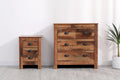 Homemade Design Bedroom Set 3 Drawer Bedside Table and 4 Drawer Chest of Drawer Storage Unit
