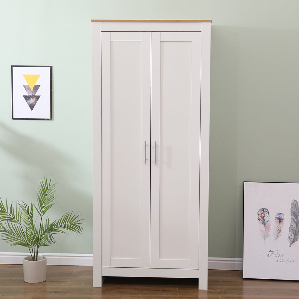 Homemade Design Wooden Wardrobes with 2 Doors or 3 Doors Clothes Storage Chest for Bedroom Furniture