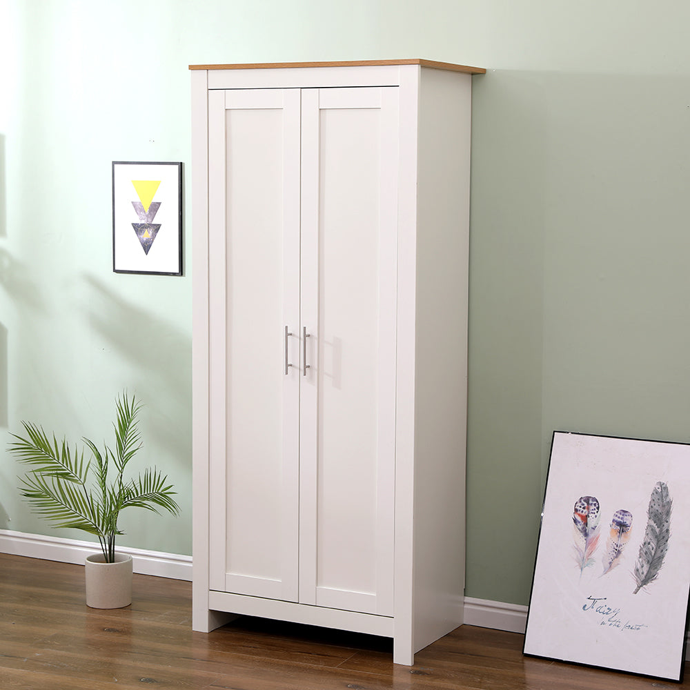 Homemade Design Wooden Wardrobes with 2 Doors or 3 Doors Clothes Storage Chest for Bedroom Furniture