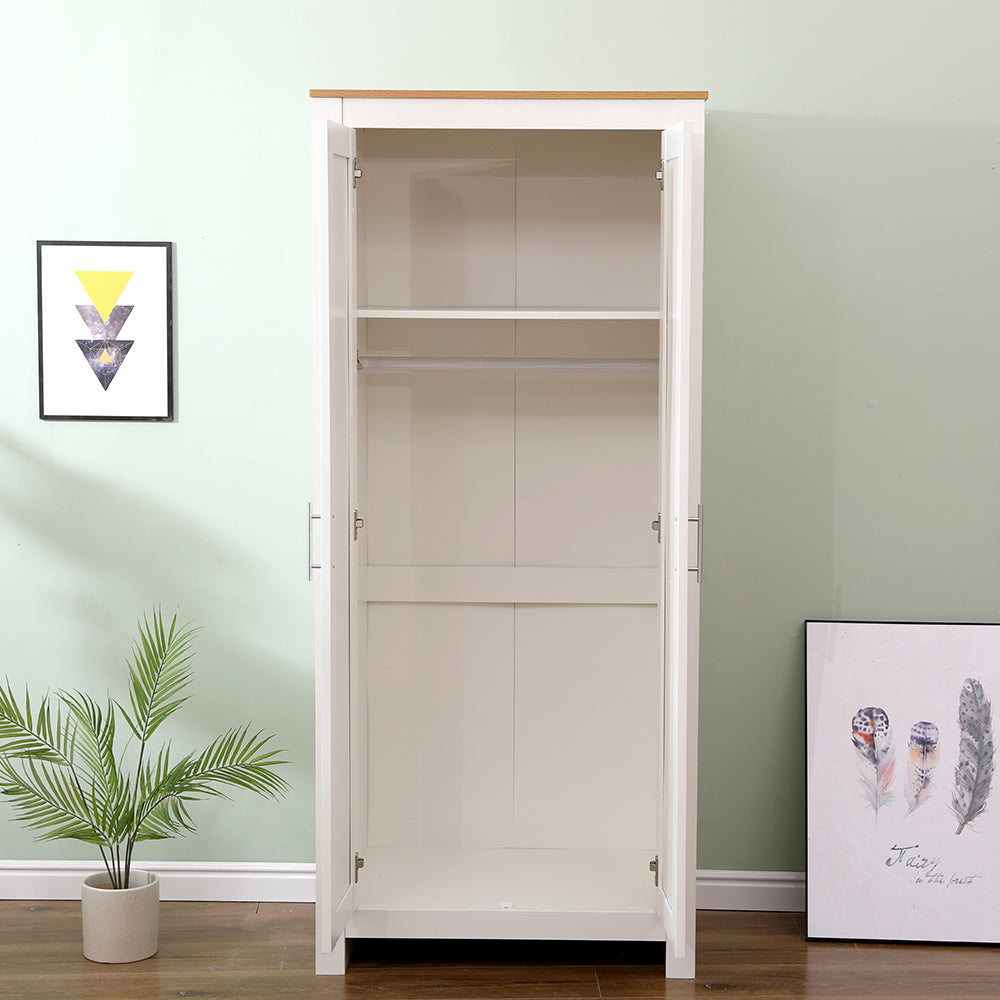 Homemade Design Wooden Wardrobes with 2 Doors or 3 Doors Clothes Storage Chest for Bedroom Furniture