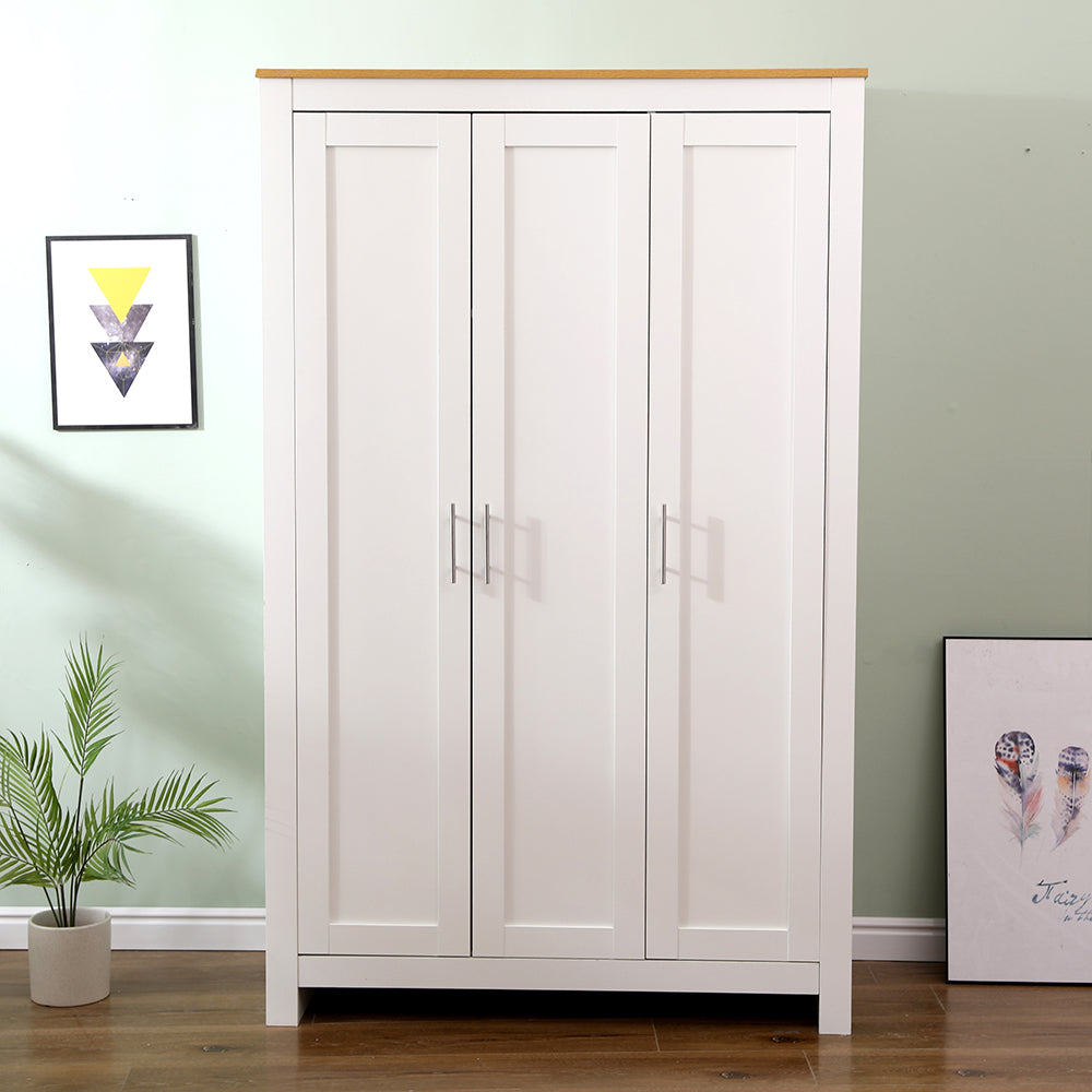 Homemade Design Wooden Wardrobes with 2 Doors or 3 Doors Clothes Storage Chest for Bedroom Furniture