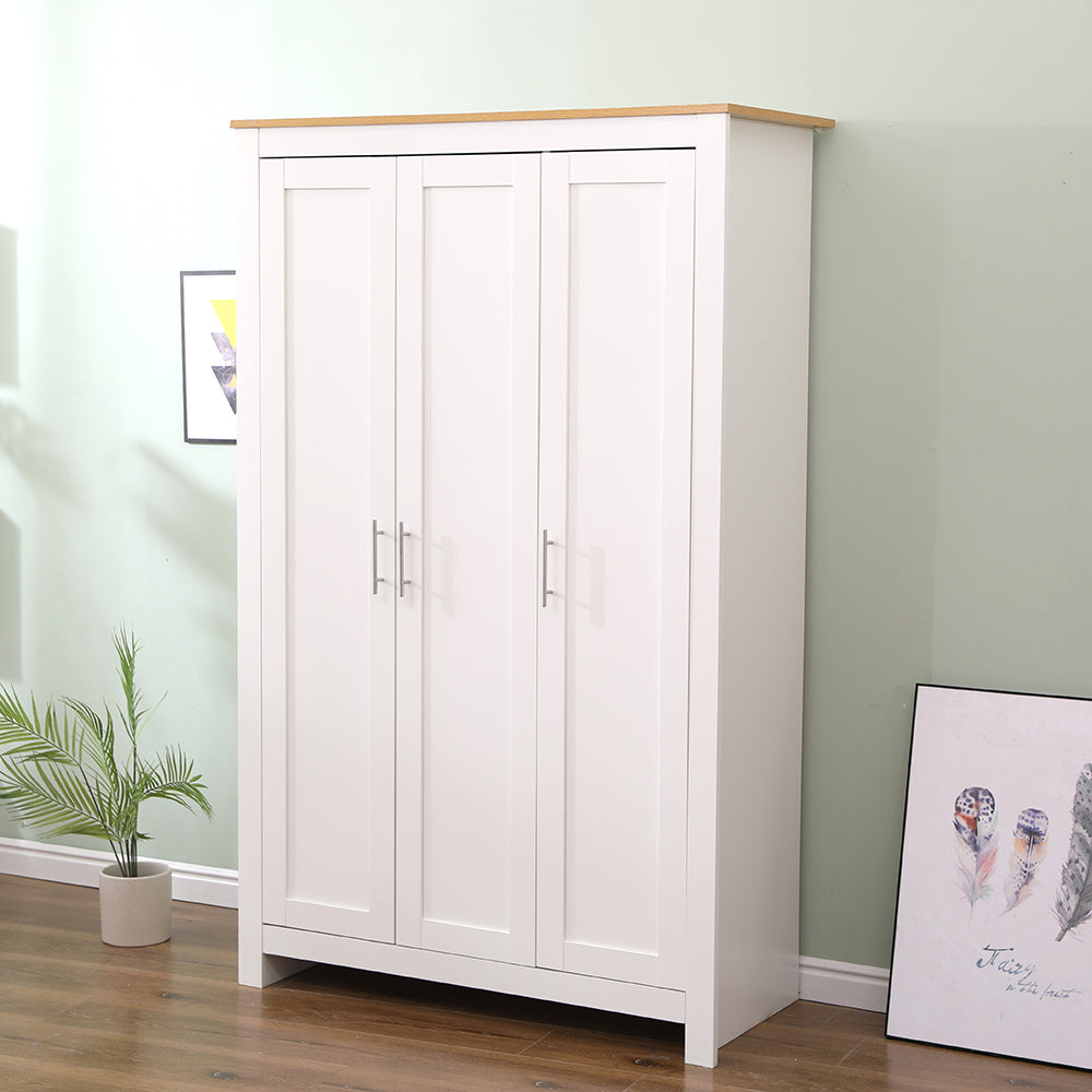 Homemade Design Wooden Wardrobes with 2 Doors or 3 Doors Clothes Storage Chest for Bedroom Furniture