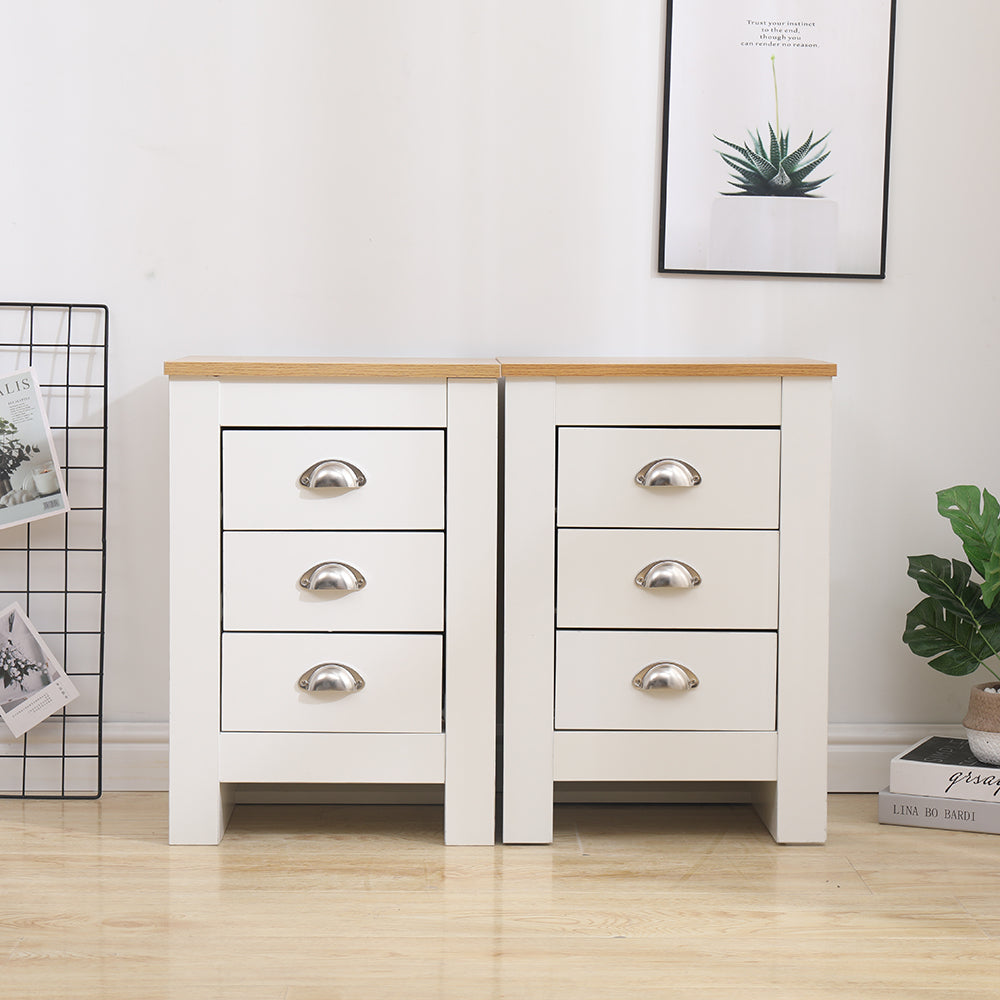 Homemade Design Bedroom Furniture Set 2+2 Drawers Chest and 3 Drawers Bedside Table X 2