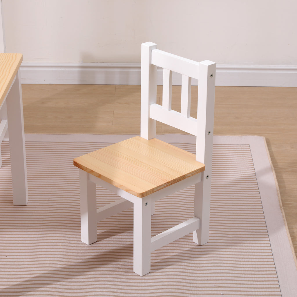 Homemade Design Kids Table and Chairs Set Children’s Wooden Desk and Chair Set Study Desk,Boys and Girls Activity Play Table Set