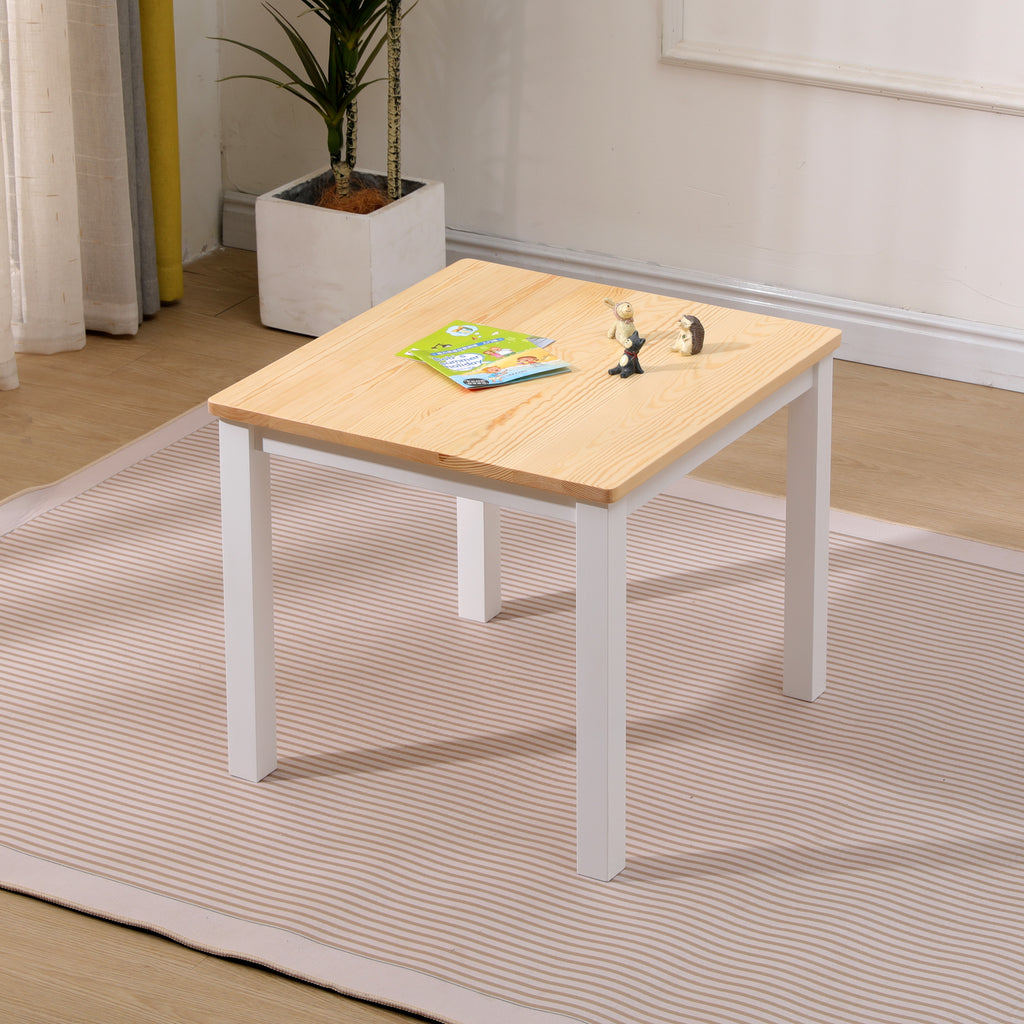 Homemade Design Kids Table and Chairs Set Children’s Wooden Desk and Chair Set Study Desk,Boys and Girls Activity Play Table Set