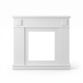Homemade Design Fireplace Surround  Freestanding Fireplace Cover Frame,White
