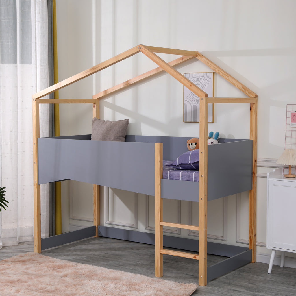 21767_21768_21769_furniturehmd_children_bed_frame_with_fence_90x190cm_grey_image2