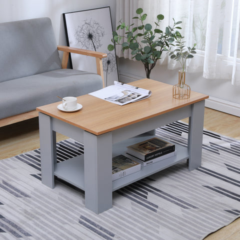 Homemade Design Wooden Sliding Coffee Sofa End Table with Bottom