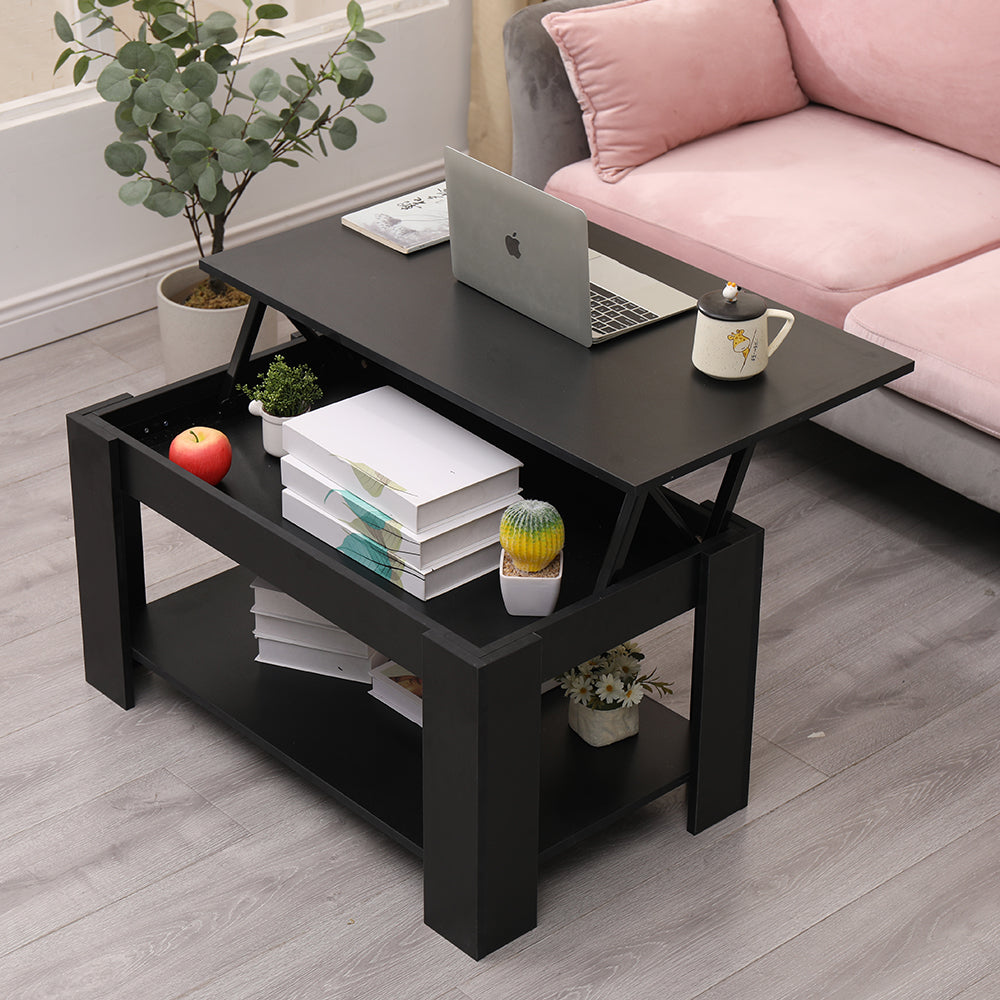 Homemade Design Lift up Top Coffee Tea Sofa Tables with Bottom