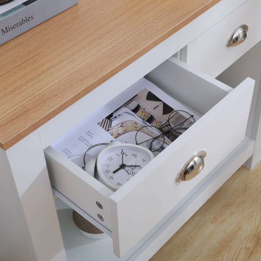 Homemade Design Modern Storage Cabinet with Bottom Shelf Hallway Table 2 Drawers Storage Unit Sideboard Living Room