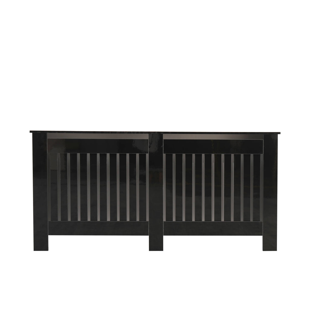 Homemade Design High Gloss Black Radiator Cover Cabinet Console Table Modern Decorative Cabinet Shelf S | M | L | XL