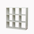Homemade Design 9 Cube Bookcase Book Storage Unit Bookshelf Wooden Display Living Room Office Furniture White/Grey/Oak