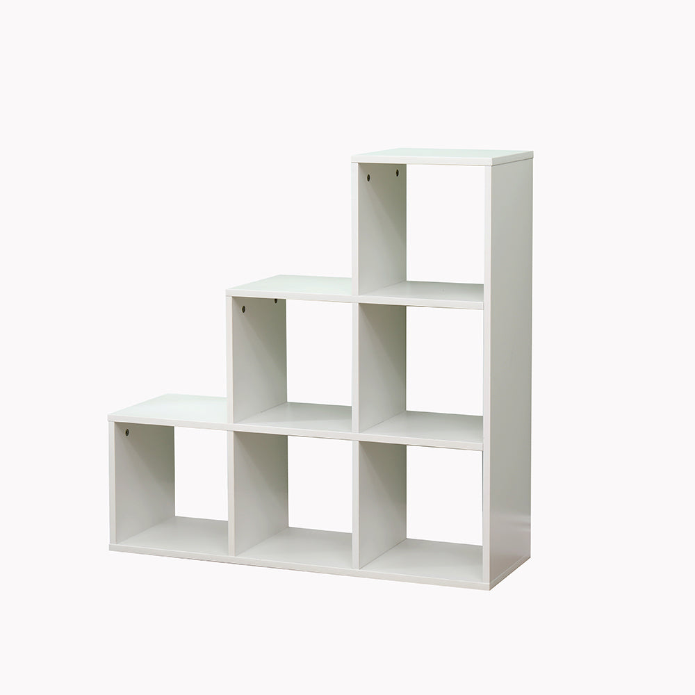 Homemade Design 6 Cube Bookcase Book Storage Unit Bookshelf Wooden Display Living Room Office Furniture White/Grey/Oak