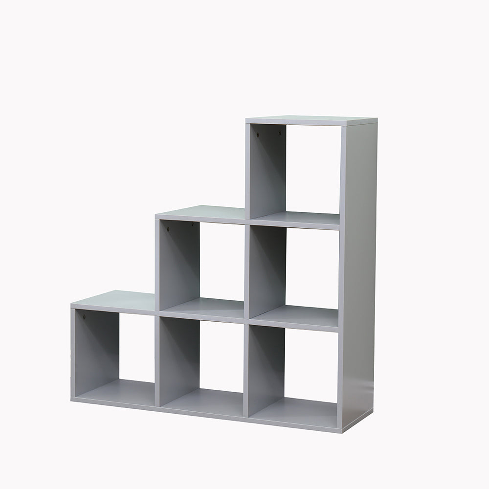 Homemade Design 6 Cube Bookcase Book Storage Unit Bookshelf Wooden Display Living Room Office Furniture White/Grey/Oak