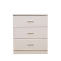 Homemade Design 3 Drawers Cabinet Storage Unit Sideboard Cupboard Storage Table Living Room/Bed Room White