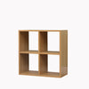 Homemade Design 4 Cube Bookcase Book Storage Unit Bookshelf Wooden Display Living Room Office Furniture White/Grey/Oak