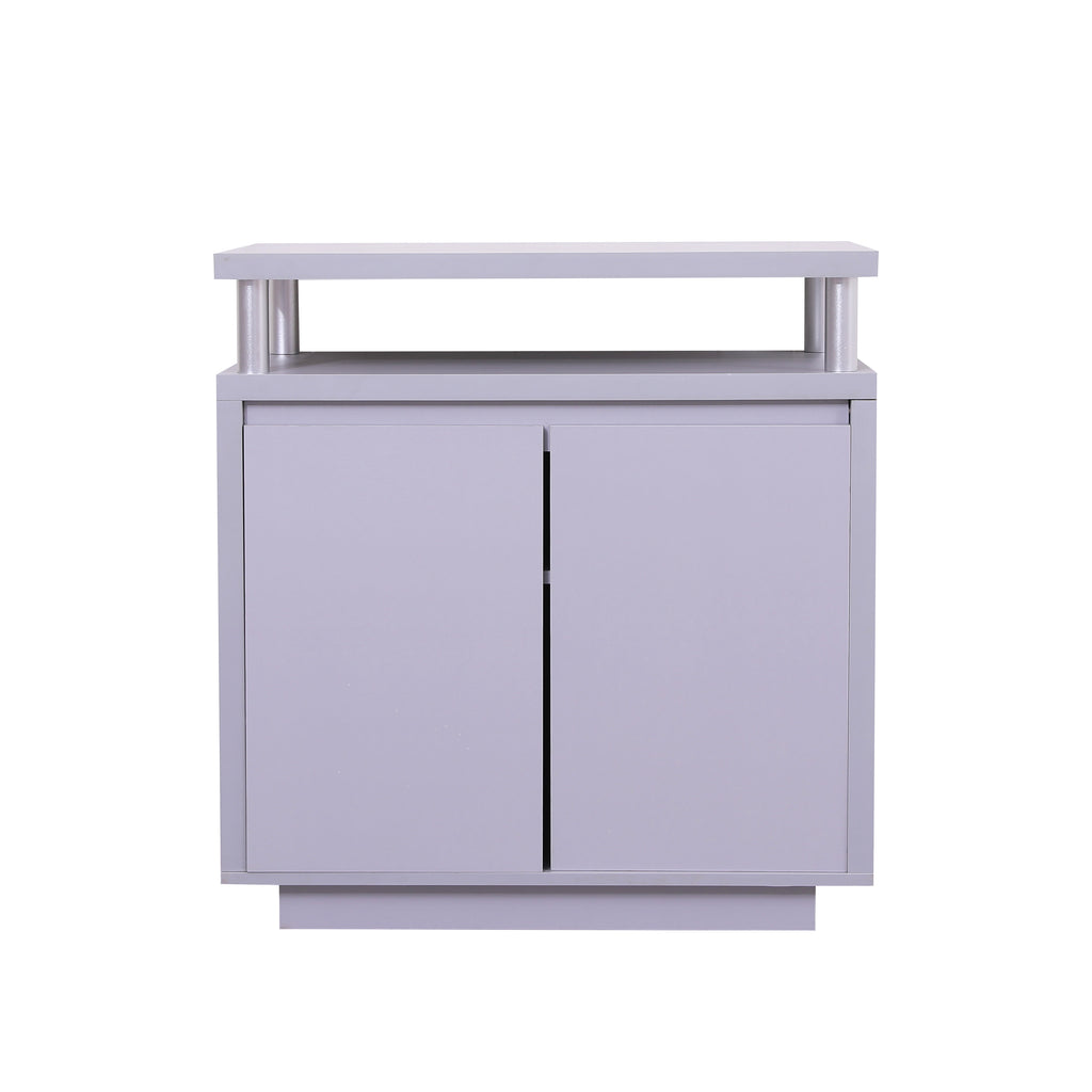 FurnitureHMD Modern Living Room Storage Sideboard, Side Table, TV Stand Unit, and Cabinet in Matte White or Grey