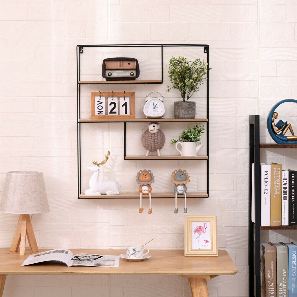 Homemade Design Floating Shelves Wall Shelves Display Racks Storage Unit Decoration