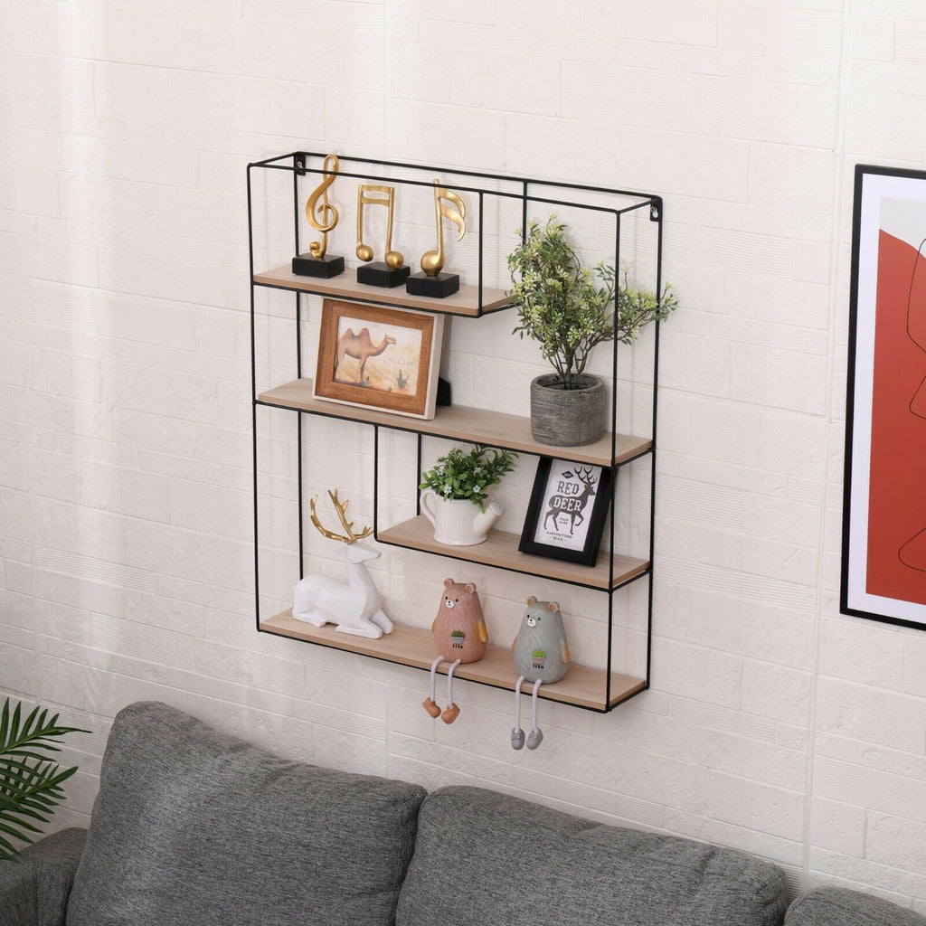 Homemade Design Floating Shelves Wall Shelves Display Racks Storage Unit Decoration